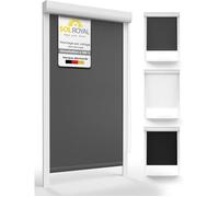 Sol Royal K24 Store a cassette 70x175cm Anthracite - Store droit occultant isolant - avec cardre complet - Montage sans vis