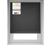 Sol Royal Sol Decor T42 Store Occultant et Thermique pour Fenêtre 120x160 cm - Rideau Fenêtre sans Perçage et Réglable en Continu - Store Intérieur Fenêtre Anthracite Robuste Toute l’Année