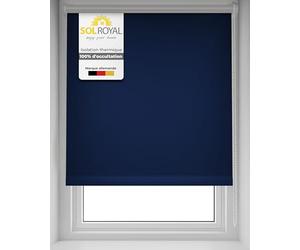 Sol Royal Sol Decor T42 Store Occultant et Thermique pour Fenêtre 70x220 cm - Rideau Fenêtre sans Perçage et Réglable en Continu - Store Intérieur Fenêtre Bleu Robuste Toute l’Année