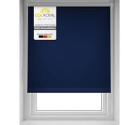 Sol Royal Sol Decor T42 Store Occultant et Thermique pour Fenêtre 80x220 cm - Rideau Fenêtre sans Perçage et Réglable en Continu - Store Intérieur Fenêtre Bleu Robuste Toute l’Année