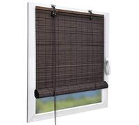 Sol Royal SolDecor B86 Store Enrouleur Bambou sans percage 110x160cm pour fenetres - Bois Marron foncé