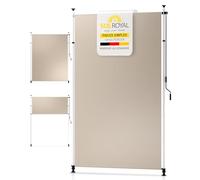 Sol Royal Store Balcon sans Percage 200x310cm - Store Vertical Exterieur Pergola Etanche Protection Visuelle & Solaire Marquise sans percer - Protection Vent Jardin Terrasse Manivelle Beige KM5