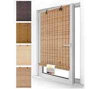 Sol Royal Store Bambou sans Percage 90x160 cm - Rideau Store en Bois Intérieur Bambou - Bois Teck - BR7