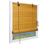 Sol Royal Store Enrouleur Bambou 60x160 cm B86 - Store Bambou Exterieur Intérieur sans Percage avec Fixations Klemmfix - Bois Naturel avec Clip de Sécurité Enfant - Marron Clair