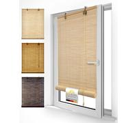 Sol Royal Store Enrouleur Bambou 80x160 cm B86 - Store Bambou Exterieur Intérieur sans Percage avec Fixations Klemmfix - Bois Naturel avec Clip de Sécurité Enfant - Nature