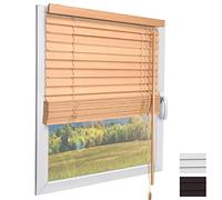 Sol Royal Store Venitien 70x130 cm JH3 - Store Venitien Bois à Lamelles Écologiques Aspect Chêne - Stores Vénitiens intérieurs pour Fenêtres et Portes