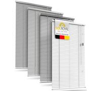 Sol Royal Store Vénitien sans Percage Aluminium 80x220 cm - Stores Vénitiens Intérieurs à Lamelles 25 mm - Store à Lamelles sans Percer - Protection Solaire & Visuelle - Blanc Brillant - JA2