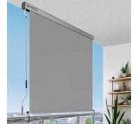 Sol Royal Store Vertical 140x250 cm MS5 - Brise-Vue de Balcon Robuste Manivelle Amovible Protection Solaire Hydrofuge Terrasse Balcon Jardin Store Vertical résistant aux intempéries Gris