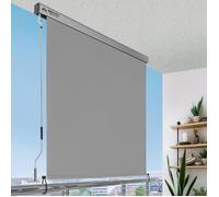Sol Royal Store Vertical 140x250 cm MS5 Store - Brise-Vue de Balcon Robuste Manivelle Amovible Jardin Store Vertical Gris