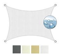 Sol Royal Voile d'ombrage 300x200cm Blanc - SolVision PS9 - PES Tissus deperlant- Protection solaire et UV