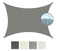 Sol Royal Voile d'ombrage 300x200cm Gris - SolVision HS9 - HDPE Tissus respirant - Protection solaire et UV
