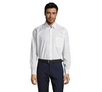 Sol’S Baltimore - Chemise pour Hommes en Popeline - Coupe Classique - Manches Longues - Business - Corporate 4XL - Blanc - S