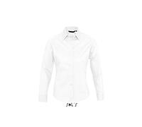 Sol’S Eden - Chemise Femme à Manches Longues - Confortable avec Son Tissu en Stretch et Easycare - Blanc - XS