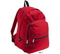 SOL’S Express - Sac à dos fonctionnel multi-poches - Passe-câbles - Dos matelassé - Bretelles réglables - Rouge - UNIQUE