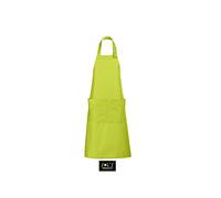 SOL’S Gala - Tablier long avec grande poche à compartiments et lien ajustable - Vert Pomme - UNIQUE