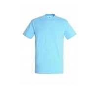 Sol’S Imperial - Tee-Shirt Homme Manches Courtes à col Rond - 100% Coton épais - Ciel - L