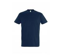 Sol’S Imperial - Tee-Shirt Homme Manches Courtes à col Rond - 100% Coton épais - French Marine - S