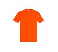 Sol’S Imperial - Tee-Shirt Homme Manches Courtes à col Rond - 100% Coton épais - Orange - M