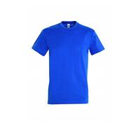 Sol’S Imperial - Tee-Shirt Homme Manches Courtes à col Rond - 100% Coton épais - Royal - M