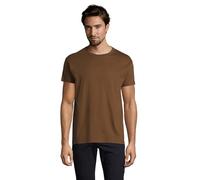 Sol’S Imperial - Tee-Shirt Homme Manches Courtes à col Rond - 100% Coton épais - Terre - L