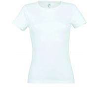 Sol’S Miss - Tee-Shirt Femme léger - Col échancré - 100% Coton - Blanc - L