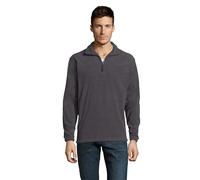 Sol’S Ness - Sweat Shirt Polaire Homme - Col Montant à Zip - Tissu avec Finition Anti-bouloche - Anthracite - M