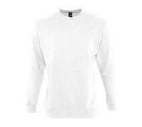 Sol’S New Supreme - Sweat Shirt Mixte Classique - Col Rond - Style Intemporel et Urbain - Blanc - M
