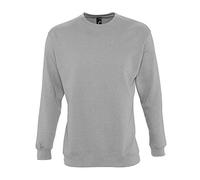 Sol’S New Supreme - Sweat Shirt Mixte Classique - Col Rond - Style Intemporel et Urbain - Gris Chiné - S