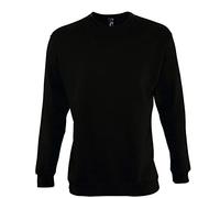 Sol’S New Supreme - Sweat Shirt Mixte Classique - Col Rond - Style Intemporel et Urbain - Noir - S