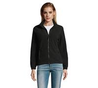 Sol’S North - Veste Polaire Femme - Matière Micro Polaire - Anti-bouloche - Poignées élastiquées - Noir - M