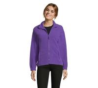 Sol’S North - Veste Polaire Femme - Matière Micro Polaire - Anti-bouloche - Poignées élastiquées - Violet Foncé - XL