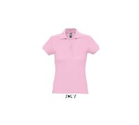 Sol’S Passion - Polo Femme - Coupe ajustée - 100% Coton - Rose - L