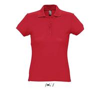 Sol’S Passion - Polo Femme - Coupe ajustée - 100% Coton - Rouge - M