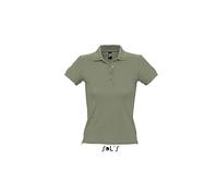 Sol’S People - Polo Femme en Maille piquée - 100% Coton - Kaki - L