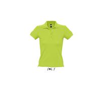 Sol’S People - Polo Femme en Maille piquée - 100% Coton - Vert Pomme - M