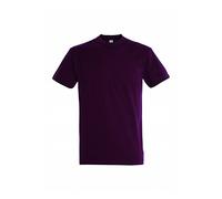 Sol’S Regent - Tee-Shirt Homme Manches Courtes à col Rond - 100% Coton Semi-peigné - Bordeaux - L