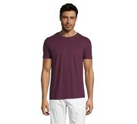Sol’S Regent - Tee-Shirt Homme Manches Courtes à col Rond - 100% Coton Semi-peigné - Bordeaux - M