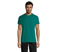 Sol’S Regent - Tee-Shirt Homme Manches Courtes à col Rond - 100% Coton Semi-peigné - Emeraude - S