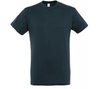 Sol’S Regent - Tee-Shirt Homme Manches Courtes à col Rond - 100% Coton Semi-peigné - Gris Souris - L
