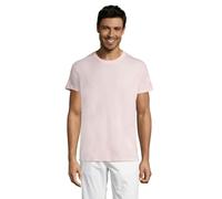 Sol’S Regent - Tee-Shirt Homme Manches Courtes à col Rond - 100% Coton Semi-peigné - Rose Moyen - XL