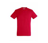 Sol’S Regent - Tee-Shirt Homme Manches Courtes à col Rond - 100% Coton Semi-peigné - Rouge - XXL
