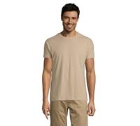 Sol’S Regent - Tee-Shirt Homme Manches Courtes à col Rond - 100% Coton Semi-peigné - Sable - XL