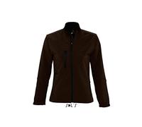 Sol’S Relax - Softshell Femme - Veste zippée à Manches Longues imperméable et Respirante - Chocolat Foncé - L