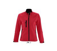 Sol’S Relax - Softshell Femme - Veste zippée à Manches Longues imperméable et Respirante - Rouge Piment - S