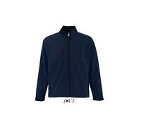 Sol’S Relax - Softshell Homme - Veste zippée à Manches Longues imperméable et Respirante - Bleu Abyss - L