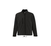 Sol’S Relax - Softshell Homme - Veste zippée à Manches Longues imperméable et Respirante - Noir - 3XL