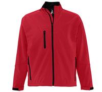 Sol’S Relax - Softshell Homme - Veste zippée à Manches Longues imperméable et Respirante - Rouge Piment - XL