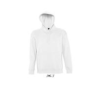 Sol’S Slam - Sweat Shirt Mixte à Capuche - Poche Kangourou - Style décontracté et Sportswear - Blanc - M