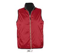 Sol’S Winner - Bodywarmer Mixte sans Manche - Réversible et déperlant avec Doublure Polaire - Rouge - XL