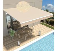 SOL Shadow Pavilion Toile de rechange rétractable en polyester 280 g/m² pour extérieur, terrasse, résistante aux UV et imperméable, solutions de pare-soleil